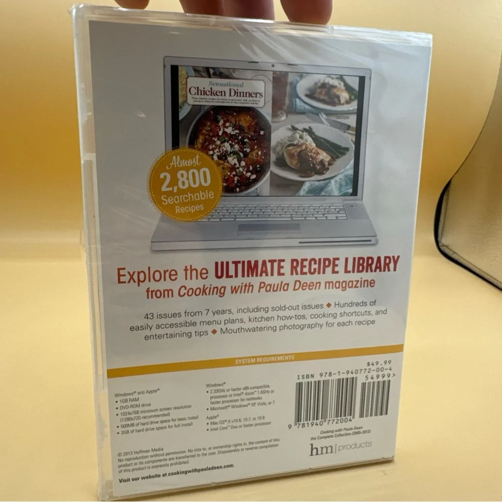 Cooking with Paula Deen The Complete Collection 2005-2012 DVD-ROM PC- 2K Recipes